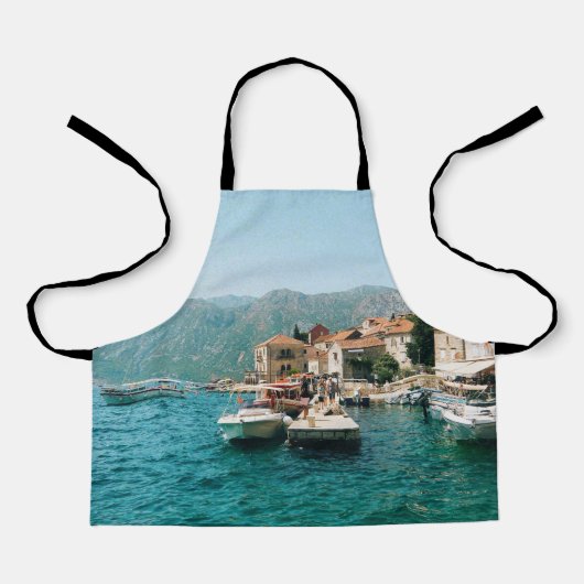 Tablier Ville côtière de Perast, Monténégro (Recto)