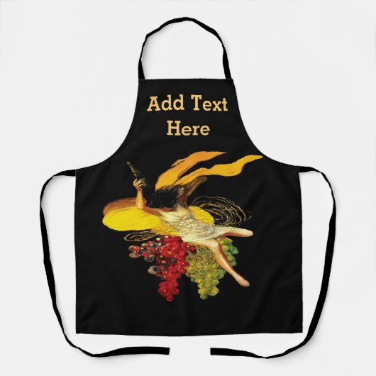 Tablier Vin Abstrait Design ajouter du texte, Apron (Recto)