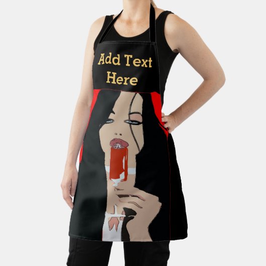 Tablier Vin Abstrait Design ajouter du texte, Apron (Insitu)