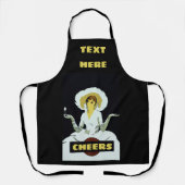 Tablier Vin Abstrait Design ajouter du texte, Apron (Recto)