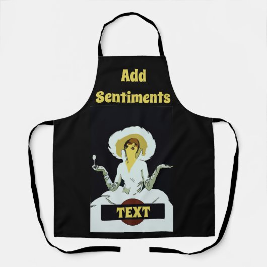 Tablier Vin Abstrait Design modifier et ajouter du texte, (Recto)
