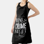 Tablier Vin & Crime Night - drôle de crime vrai (Insitu)