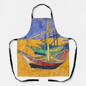 Tablier Vincent van Gogh - Bateaux de pêche sur la plage (Recto)