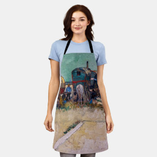Tablier Vincent Van Gogh - Caravanes, Camp de Tziganes prè
