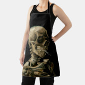 Tablier Vincent van Gogh - Crâne avec cigarette brûlante (Insitu)
