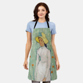 Tablier Vincent van Gogh - Fille en blanc (Porté)