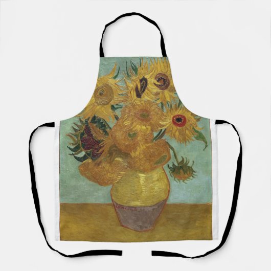 Tablier Vincent Van Gogh - Fleurs de soleil (Recto)