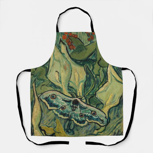 Tablier Vincent van Gogh - Giant Peacock Moth (Recto)