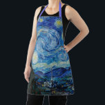 Tablier Vincent Van Gogh The Starry Night Fine Art<br><div class="desc">La nuit étoilée de Vincent Van Gogh (1889)</div>
