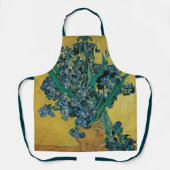 Tablier Vincent van Gogh - Vase avec iris Fond jaune (Recto)