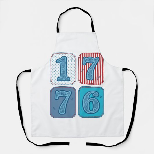 Tablier Vintage 1776 Patchwork Patriotique (Recto)