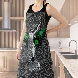 Tablier Vintage aile verte