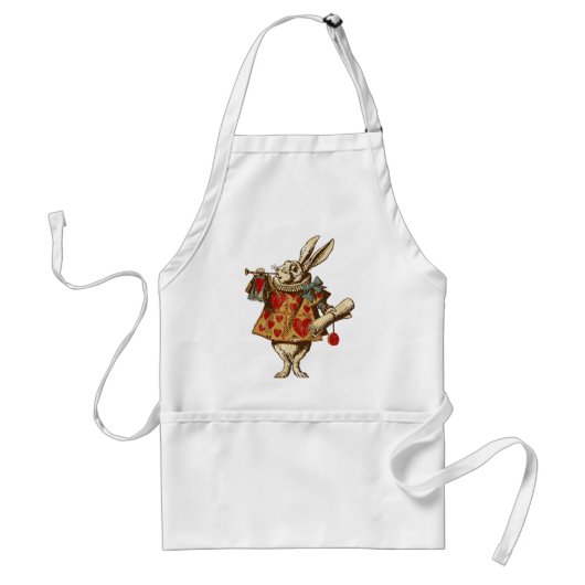 Tablier Vintage Alice White Rabbit (Devant)