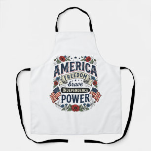 Tablier Vintage America Liberté Design de T-shirt Patrioti