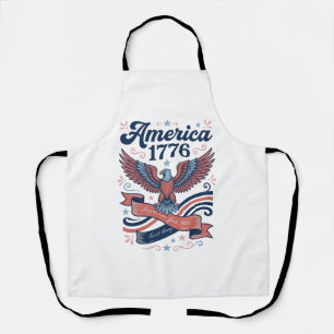 Tablier Vintage Amérique 1776 Aigle Conception de T-shirt
