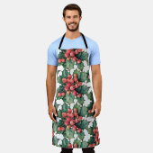 Tablier Vintage aquarelle sainte baies feuilles (Porté)