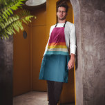 Tablier Vintage arc-en-ciel<br><div class="desc">Vintage contraste raye arrière - plan. Motif à rayures de surf de style rétro d'été qui rend votre tablier magnifique. Essayez-le et laissez vos commentaires.</div>
