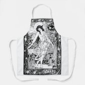 Tablier Vintage Art Nouveau Papillon Fée été (Recto)