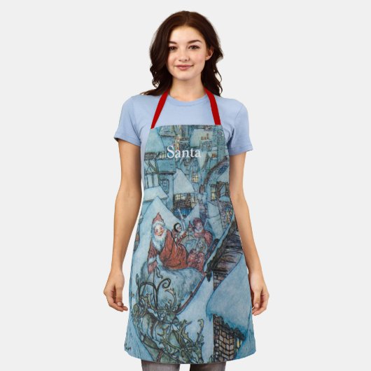 Tablier Vintage Arthur Rackham Noël (Porté)