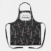 Tablier Vintage Barbershop Tools Pattern (Recto)