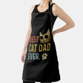 Tablier Vintage Best Cat Dad Ever Family Present (Insitu)