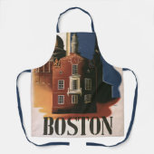 Tablier Vintage Boston, Massachusetts Paul Revere's Ride (Recto)