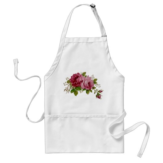 Tablier Vintage Cabbage Rose Elegance  (Devant)