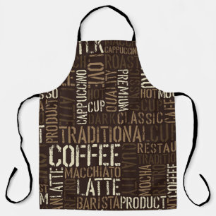 Tablier Vintage café expérience Motif sans couture