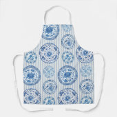 Tablier Vintage Chinoiserie Bleu Blanc Antique Plates (Recto)