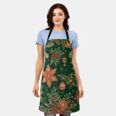 Tablier Vintage Christmas Pattern - Apron (Porté)