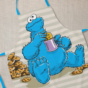 Tablier Vintage Cookie Monster Manger Cookies