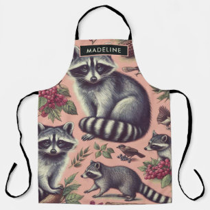 Tablier Vintage Cute Racoon