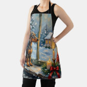 Tablier Vintage Dachshund by Cozy Christmas Window (Insitu)