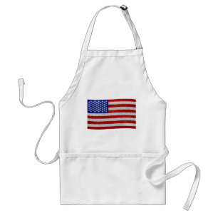 Tablier vintage de drapeau américain