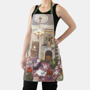 Tablier Vintage Enveloppement de Noël présente dans le sal