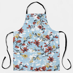 Tablier Vintage fleurs sans couture motif. Bal floral simp