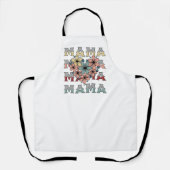 Tablier Vintage Floral Mama Design (Recto)