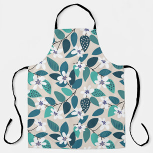 Tablier Vintage floral seamless pattern. Beautiful white f