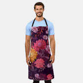 Tablier Vintage floral : Splendor jardin d'automne (Porté)