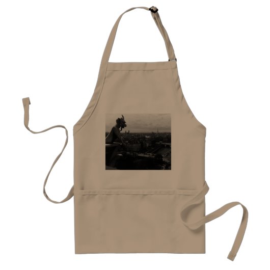 Tablier Vintage France Paris Notre Dame Cathedral devil (Devant)