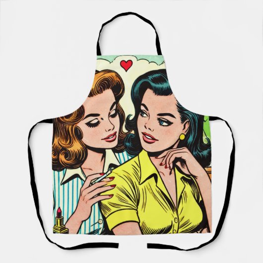 Tablier Vintage Girls Romance (Recto)