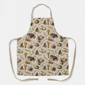 Tablier Vintage Gold Figs Elegant Thanksgiving (Recto)