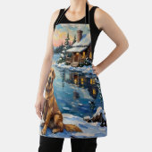 Tablier Vintage Golden Retriever by Lakeside Christmas (Insitu)