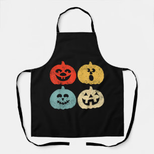 Tablier Vintage Halloween Citrouilles femmes, hommes, enfa