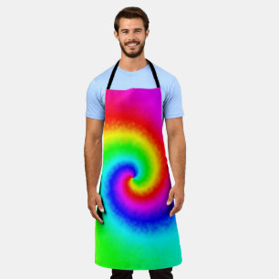 Tablier Vintage Hippie Boho Tie Dye Psychedelic Twirl