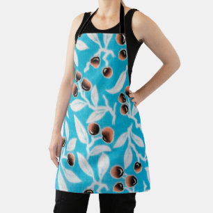 Tablier Vintage Japonais Textile, Nuts Motif