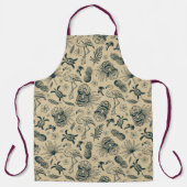 Tablier Vintage Motif tropical (Recto)