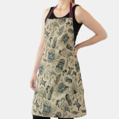 Tablier Vintage Motif tropical (Insitu)