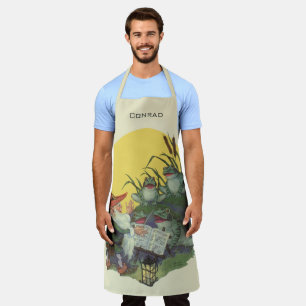 Tablier Vintage Music Magazine Couverture Art, Etude Frog