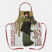 Tablier Vintage Noël Art nouveau Scribners Cover 1895 (Recto)